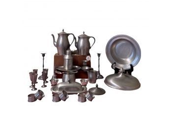 Antique Pewter Collection: Gorham, International Pewter, English And Woodbury Pewter Collection