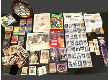 Large Lot Of Baseball Memorabilia
