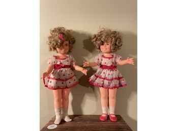Lot Of 2 Vintage '1972 Ideal Toy Corp' Shirley Temple Dolls