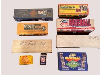 Large Lot Of Baseball Collectors Cards Full Boxes