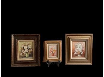 Gorgeous Lot Of Artist Signed Paintings - Oil On Canvas By Campton, Robert Lex & Still Life By Helman