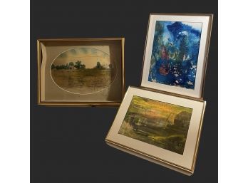 Lot Of Three Beautiful Arts Some Of Them Are Artist Signed