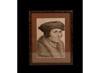 Vintage Framed Print 'Sir Thomas More' 15 X 19