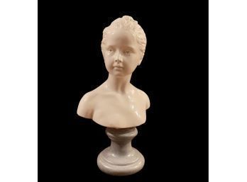 1940-1950 French Porcelaine De Paris Sculpture/bust After Houdon