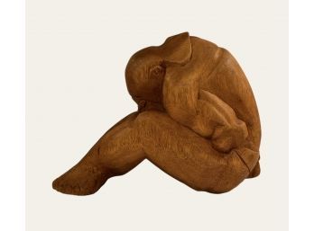 Hand Made Yogi Wood Carving Statue