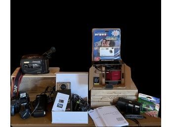 Large Lot Of Cameras And Video Recorder (NOT TESTED)