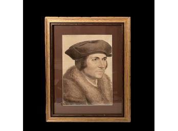 Vintage Framed Print 'Sir Thomas More' 17 X 21