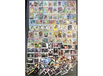 Lot Of DC Comics Trading Cards, Topps Batman Movie Trading Cards, Marvel Comics Cards And More Mixed Cards #99