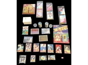 1995 NFL Rookie Sets/factory Sealed Box, Topps Metal Coins In Original Container And Many Baseball Cards #108