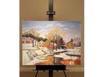Ann Yost Whitesell 'Running Spring' Original Oil On Canvas 30' By 40' Artist Signed Unframed