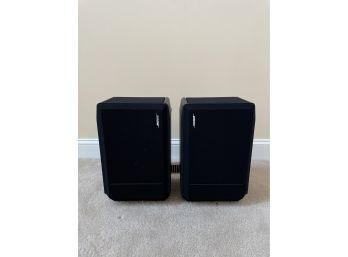 Pair Of Bose 301 Series Black Speakers Tested And Works