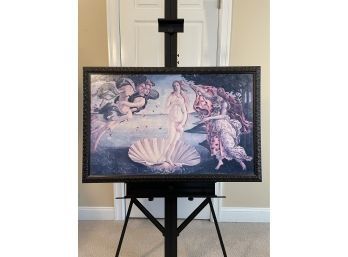 27' By 41' Birth Of Venus Print In A Beautiful Frame