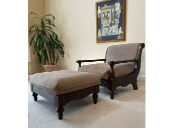 Beautiful And Comfy Southern Furniture Company Oversized Chair And Ottoman