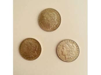 Lot Of 3 Morgan Silver Dollars  #3
