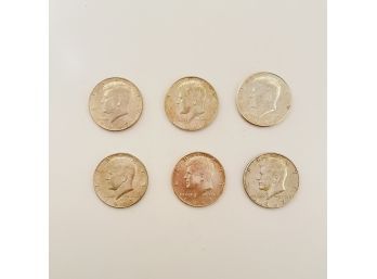 Set Of 6 1967 40 Silver Kennedy Half Dollars #18