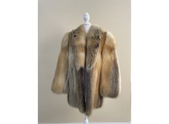 Red Fox Jacket 'Furs By Guarino' Size S Very Good To Excellent Condition