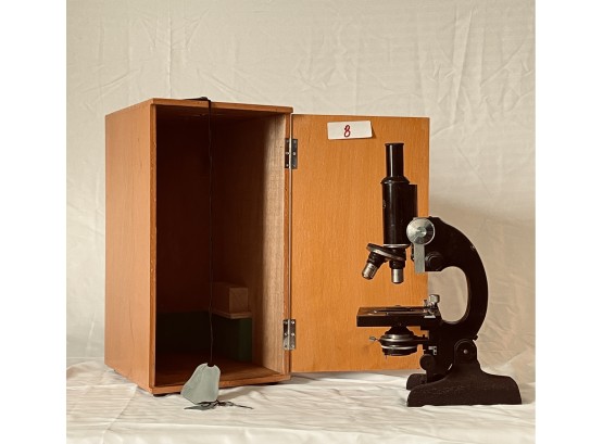 Vintage Steindorff Microscope Made In Berlin #8
