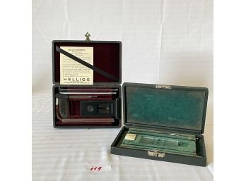 Hellige Hemometer Kit And Vintage Hemacytometer Kit In Original Boxes   #119