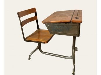 Vintage Old Classroom Desk 27'X32'     #172