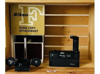 Vintage Nikon F Slide Copy And Nikon MD-3   #136