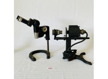 Lot Of 2 Vintage Microscopes  #126