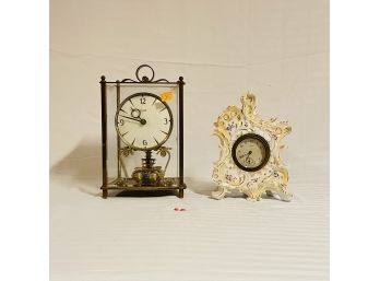 Lot Of 2 Vintage German Clocks  #66