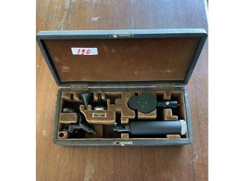 Antique Professional American Optical Co Microscope In Original Box  #190