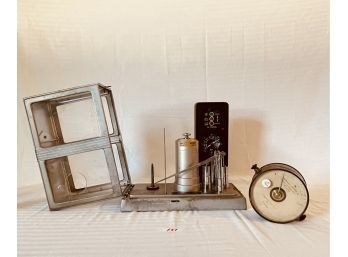 Signal Corps US Army Barograph And Scientific Ampere Meter   #157