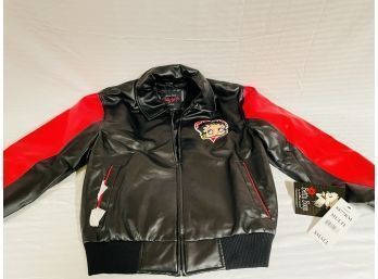 Betty Boop Collectibles: Vtg Excelled Betty Boop Leather Jacket, Hoodie, T-shirt, Blanket. See Detail Pics #57