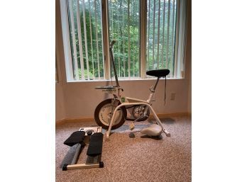 Vintage Tunturi Exercise Bike And Jack La Lanne Stair Stepper #67