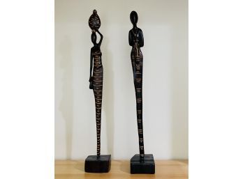 Pair Of Vintage African Figurines #141
