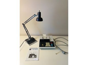 Toshiba Retro Electronic Desk Office Calculator And Table Lamp (not Tested Items) #118