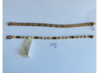 #  Gold Plated 925 Silver Bracelets   #200