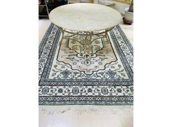 11'6' X 8'1' Vintage Decorative Ivory Rug #137  (Table Not Included)