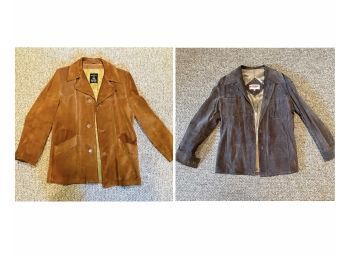 Puritan Vintage Leather Jacket & Vintage M.Gregor Sportswear Leather Jacket Both Fits Small & Medium