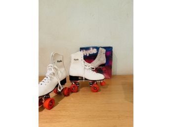 Vintage HYDE Roller Skates In Original Box Hardly Used Size 7 #159/1