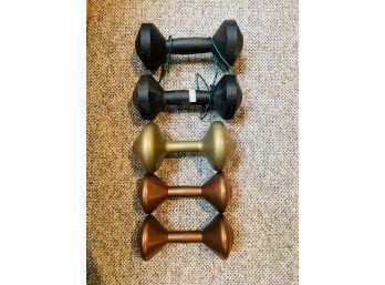 Fitness Weights Cast Iron 20 Lb, Others 10 Lb And 5 Lb  #65