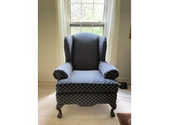 Ball & Claw Foot Chippendale Wing Chair #90