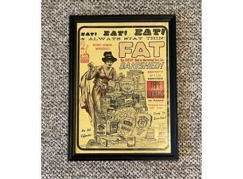 Old Fashioned Weight Loss Ad Framed Print  #188
