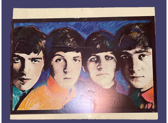 THE BEATLES Lithograph Poster By Apple Corps Limited 35.5 X 24  #157