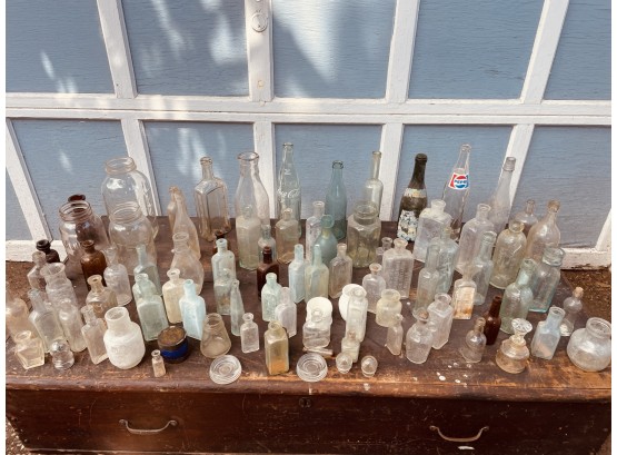 Large Lot Of Antique Vintage Bottles #128