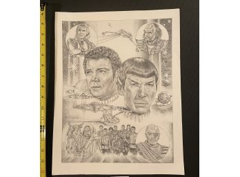 Star Trek Illustration #196 Please View All Photos For A Complete Visual Description, Condition, Measurements