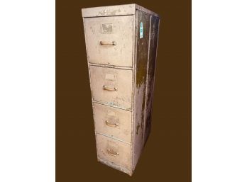Library Bureau Sole Makers Steel And Brass File Cabinet 51'H X 14'W X 25'D #129