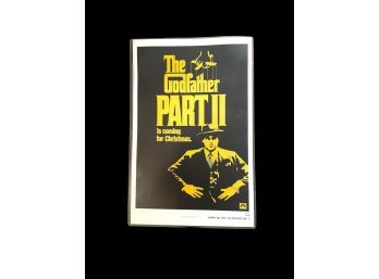 Rare And Collectible The Godfather Part II (Paramount, 1974) One-sheet Movie Poster Mint Condition #188