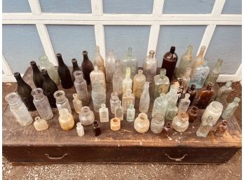 Large Lot Of Antique Vintage Bottles #125