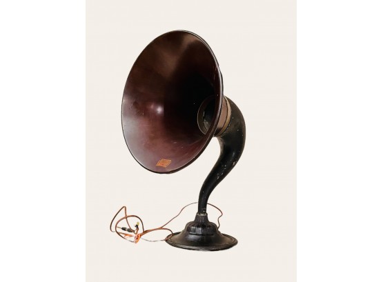 Antique 1908 Wood Music Master Reproducer Speaker Radio Horn #138