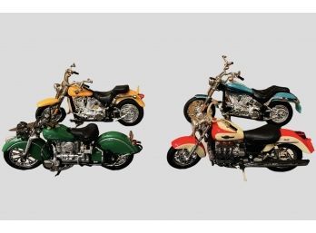 Lot Of 4 Vintage Motorcycle Models  #122