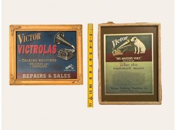 Vintage Victor Victrola Talking Machine Advertisement Framed Color Prints #156