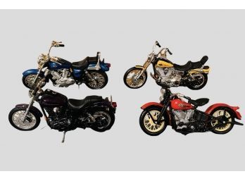Lot Of 4 Maisto Diecast Motorcycle Models  #120