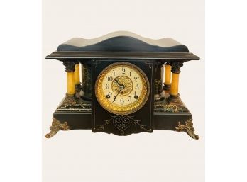 Seth Thomas Antique Mantle Clock With The Key 11 H X 16 W X 7 D  #24